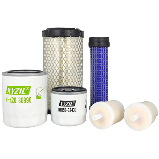 DURAFORCE 77700-03362 Oil Fuel Air Hydraulic Filter Kit for Kubota BX23S BX1880 BX2380
