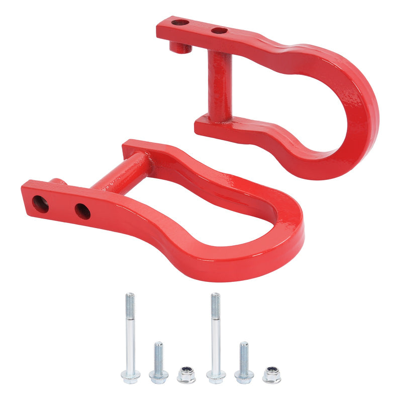84192871 Red Tow Hook for Chevrolet Silverado for GMC Sierra 1500 2007-19 2pcs