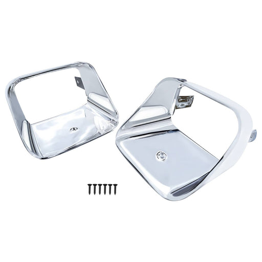 DURAFORCE Park Light Bezels Chrome for Chevrolet Camaro Z28 Z-28 1978-1981 Pair