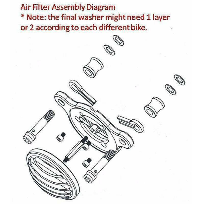 Lucency Air Cleaner Intake Filter Systems for Harley Sportster XL 883 1200 04-17