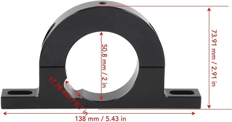 Universal Billet Steering Column Keyed No Drop Mount 2" for GM Ford