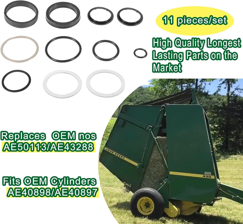 AE50113 Hydraulic Gate Cylinder Seal Kit for John Deere AE40897 AE40898