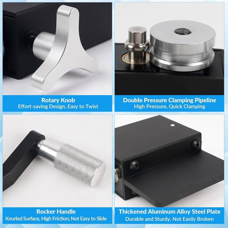 Bead Roller Tube Pipe Hose Intake Intercooler Piping Tool with Clamps 5/8