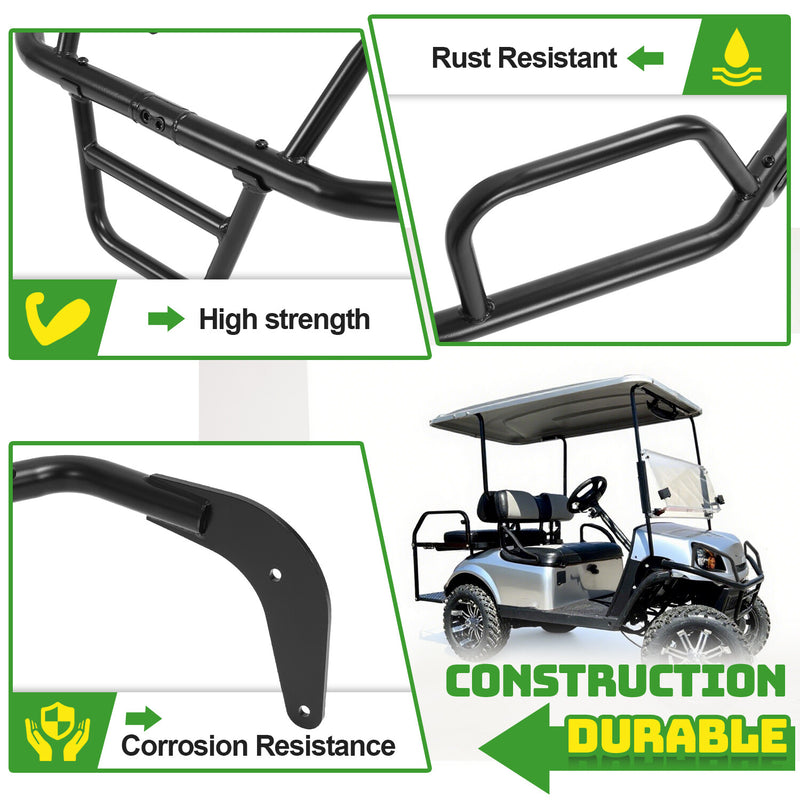 Powder Coated Front Brush Guard for EZGO Express L4 S4 L6 S6 2012-Up