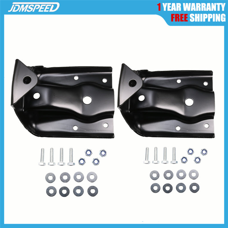 Rear Leaf Spring Hanger Shackle Bracket Pair Set for Chevy Silverado GMC Sierra