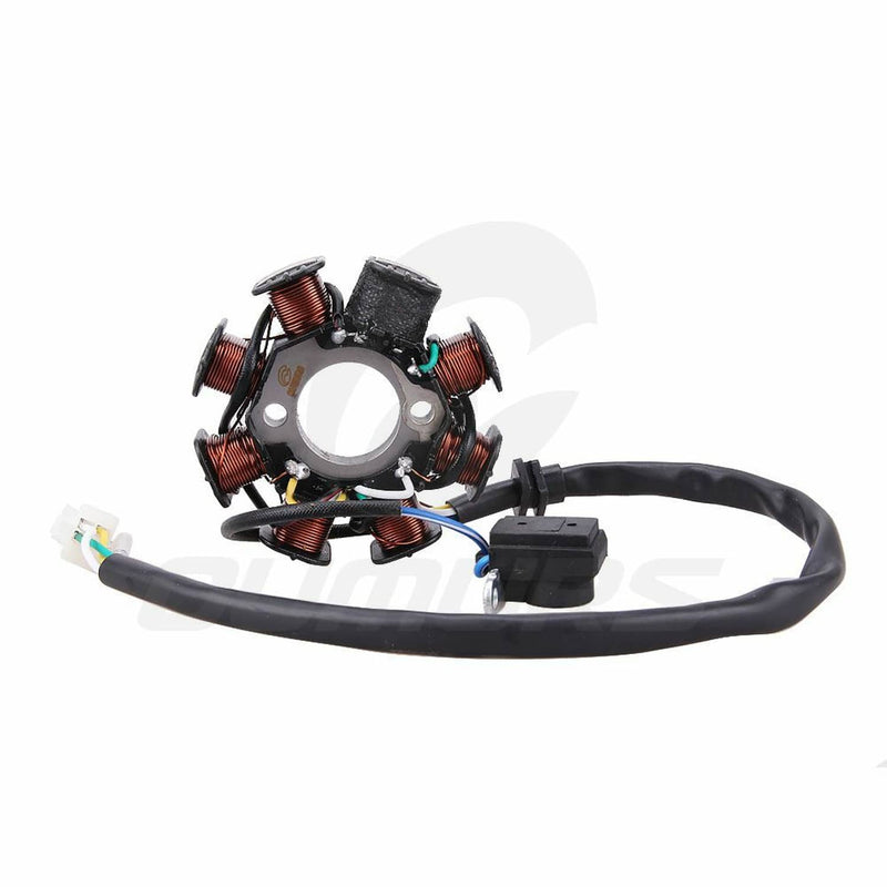 8 Pole Coil Magneto Stator for GY6 125cc 150cc Scooter ATV Moped 5 Wires