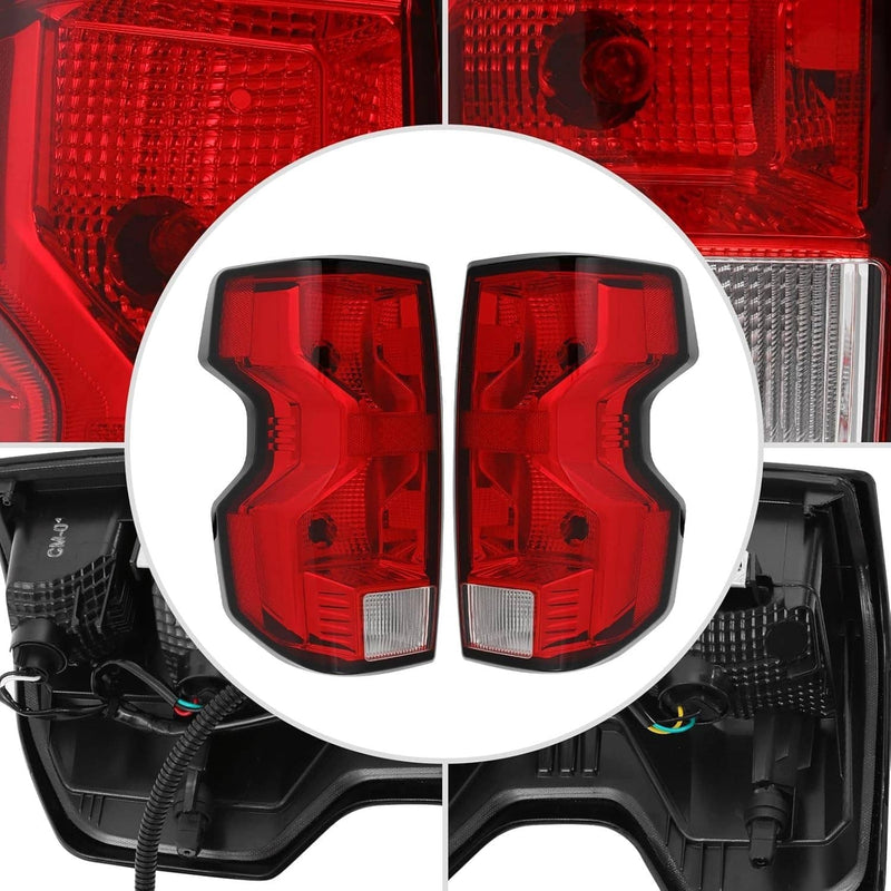 Halogen Tail Lights Driver Passenger with Bulb for Chevy Colorado 2023 2024