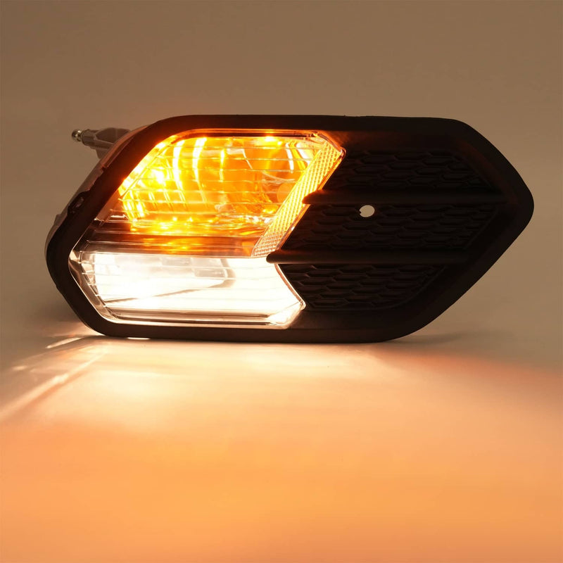 DURAFORCE Right Side Fog Light with Black Bezel Cover for Ford Escape Kuga 2017 2018 2019