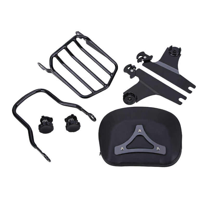 Sissy Bar Backrest with Luggage Rack for Harley 883 1200 Custom 1994-2003