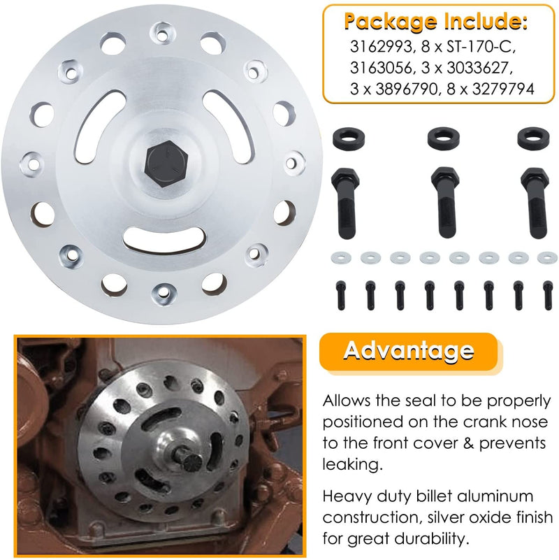 Crankshaft Seal Remover Installer Kit for Cummins ISX/QSX Front & Rear