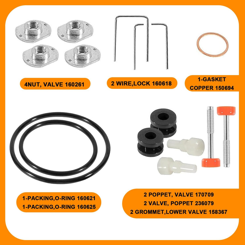 206728 206-728 Air Motor Repair Kit for Graco Fireball Monark Pumps