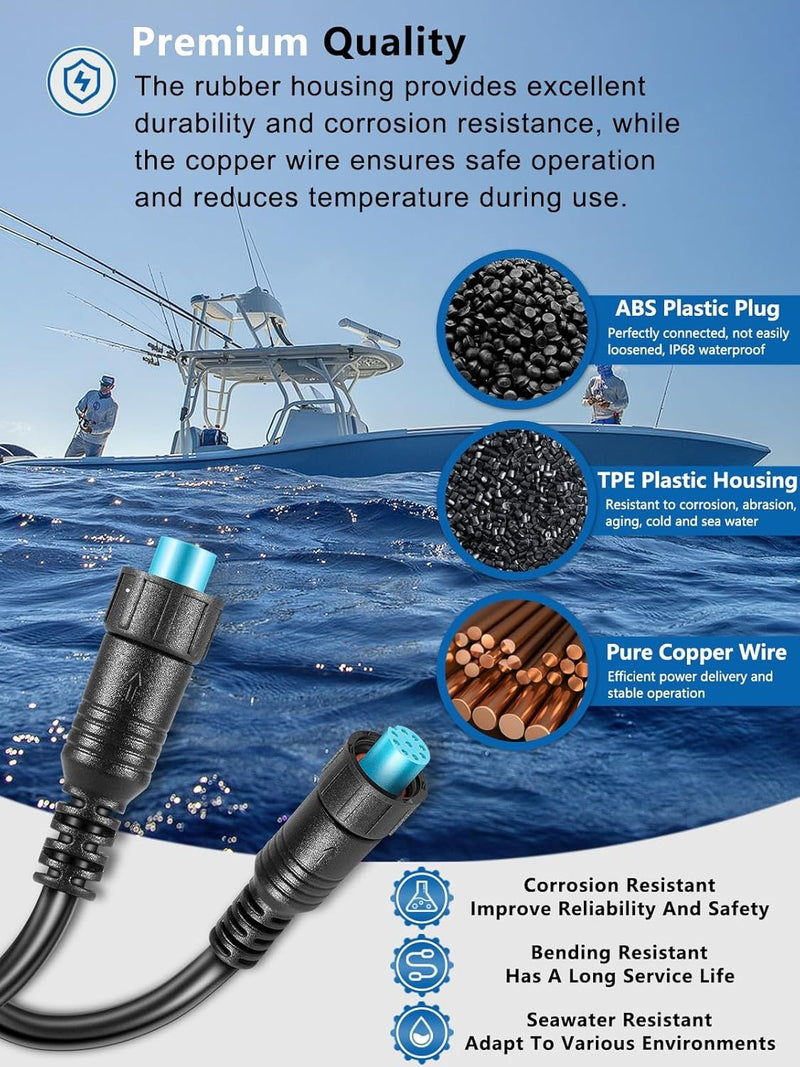 010-12528-30 Marine Network Cable 6 Feet for Garmin Connect BlueNet Devices