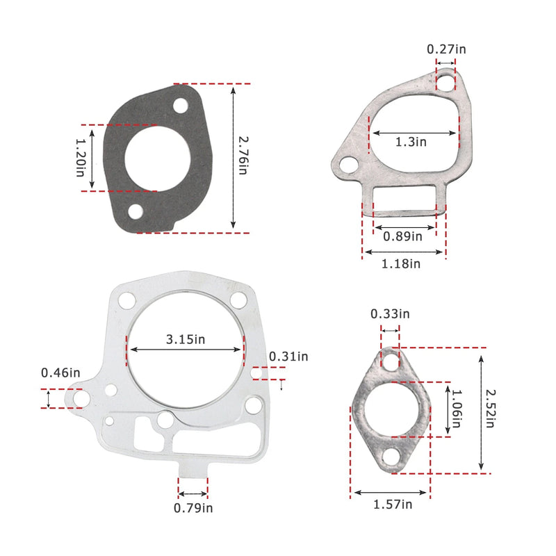 DURAFORCE Kawasaki FR730V Gasket Kit 11004-7026 for FR651V FR691V Lawn Mower Engines