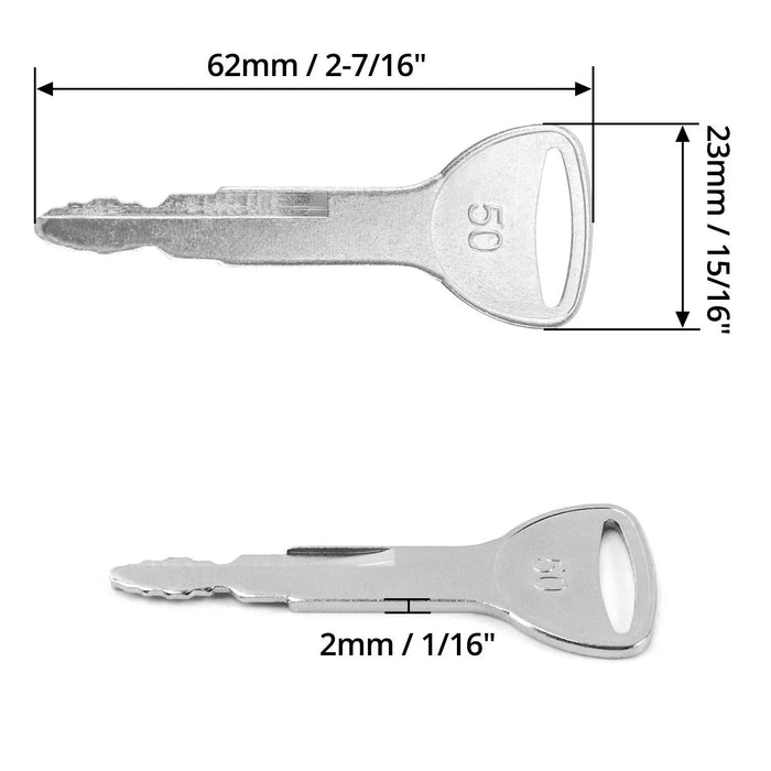 DURAFORCE A62597 575912333071 162597 For Toyota Forklift Equipment Toynew 10× Ignition Key