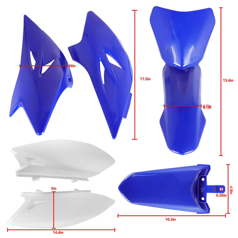 DURAFORCE Yamaha TTR50 2006-2021 ABS Plastic Fender Kit Side Cover Fairing