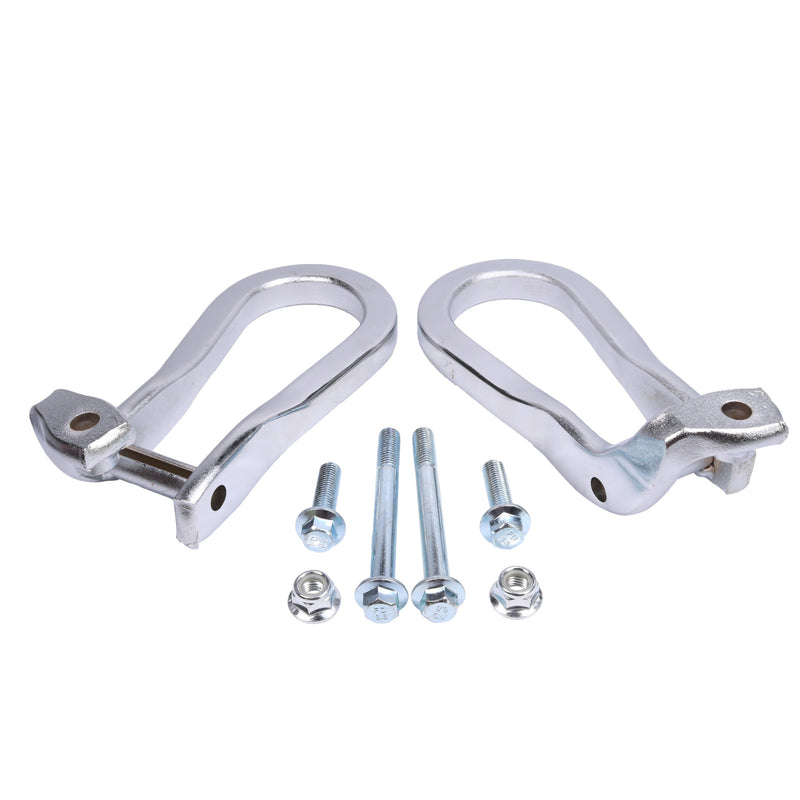 84072464 Pair Chrome Tow Hooks Kit for Silverado Sierra 2500HD 3500HD 15-19