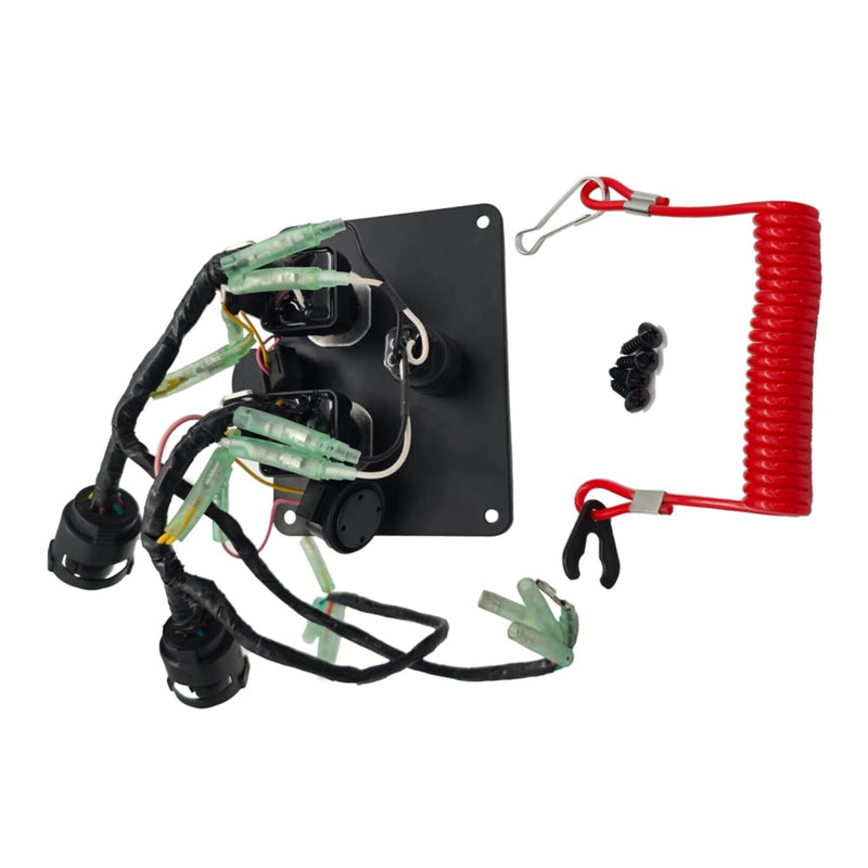 6K1-82570-08 Top Twin Dual Key Switch Assembly Panel for Yamaha 6K1-82570-13-00