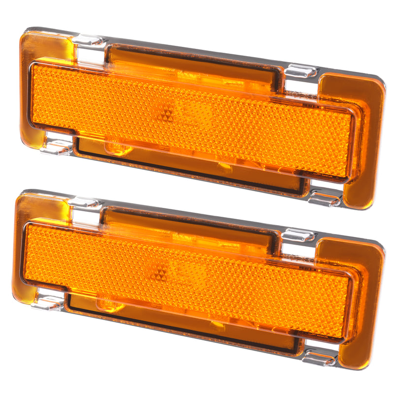 Yellow Lens Side Marker Lights for Chevy Camaro for Pontiac Firebird 82-92 2PC