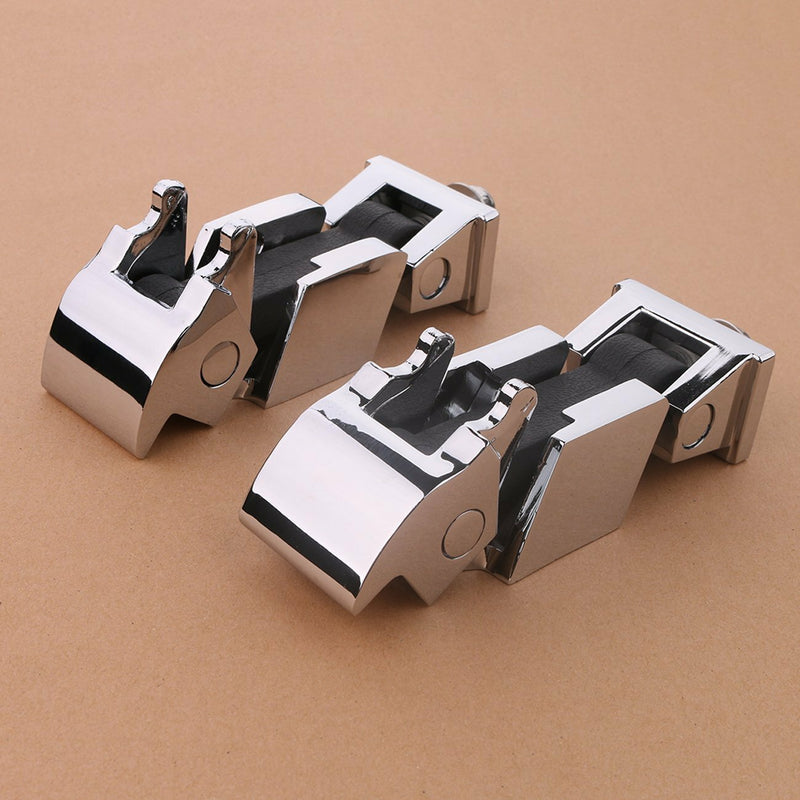 Silver Aluminum Hood Lock Latch Catch Pair for Jeep 2007-2018 Wrangler JK