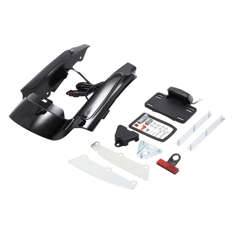 Rear Fender Extension with LED Light for Harley Street Glide FLHX 2009-2013
