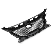 DURAFORCE 15 Honeycomb Upper Grille Bumper Assembly Set for Mazda 3 Axela 2014-2016 Black