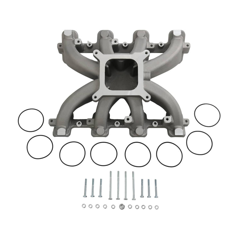 Intake Manifold w/ Gasket Single Plane Mid-Rise for GM LS1 LS2 LS6 2500-7000