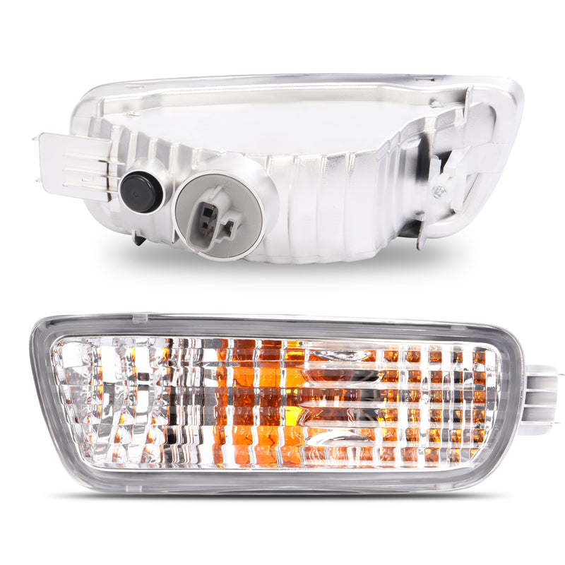 Pair Bumper Turn Signal Lights for Toyota Tacoma 2001-2004 Driver Passenger Side