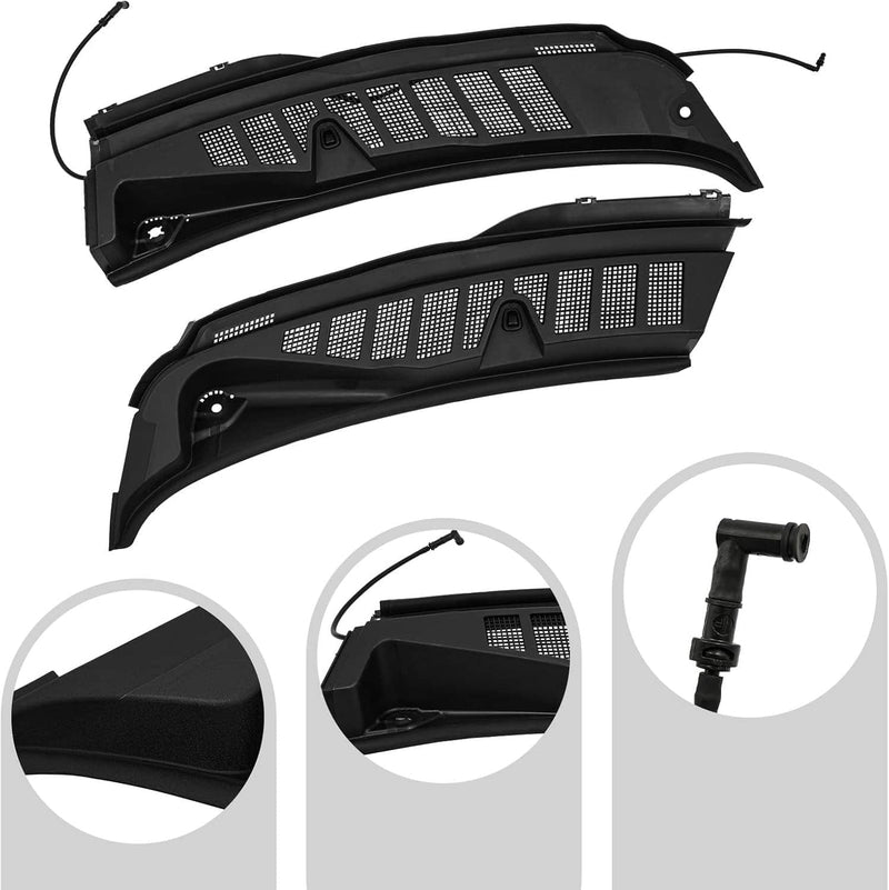 for Ford F150 Windshield Wiper Cowl Grille Screen Cover Left & Right 2021-2025
