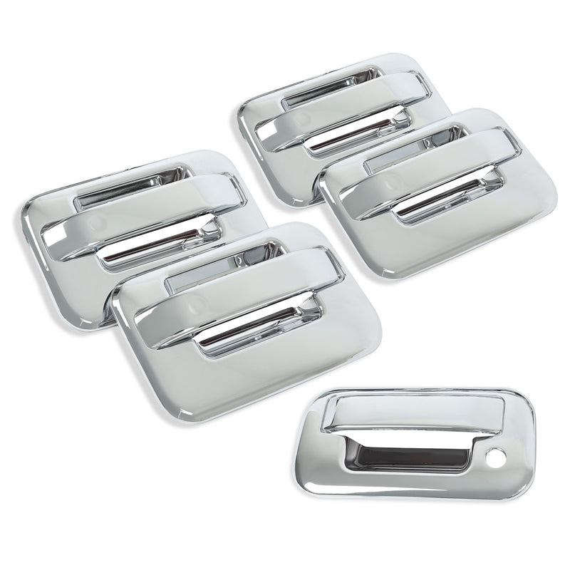 Chrome Door Handle Tailgate Covers With Keypad for Ford F150 2004-2014 4 Door