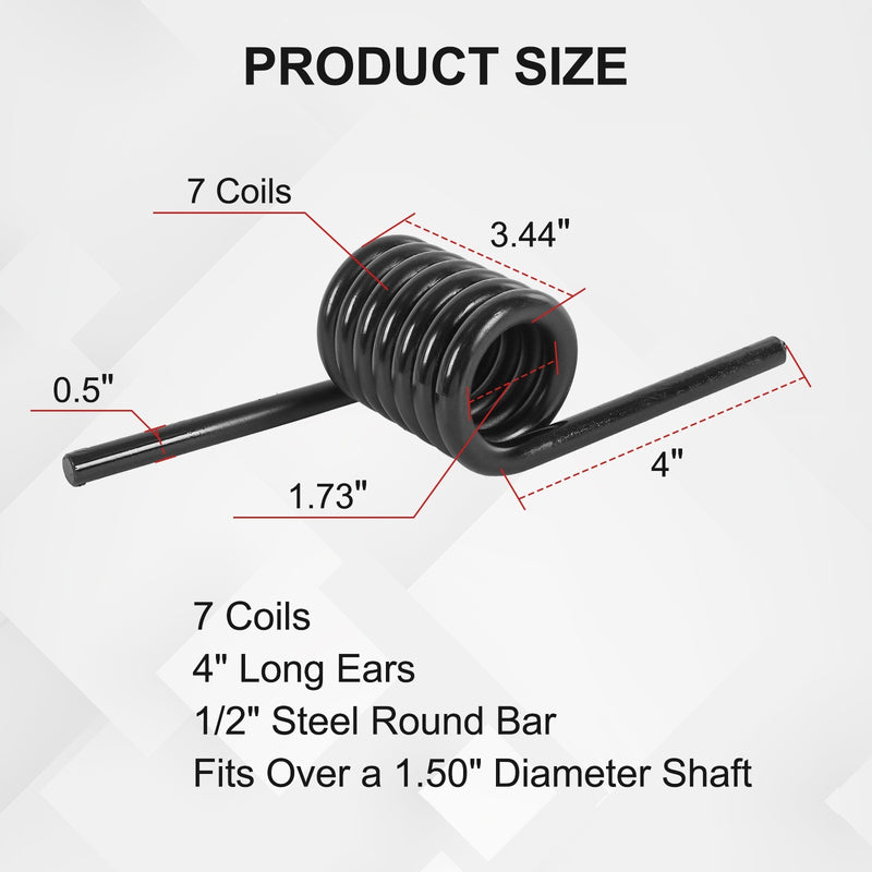 RS16933RH RS16933LH Heavy Duty Trailer Ramp Springs 7 Coils 2 Pairs