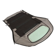 DURAFORCE Convertible Top Glass Window for Toyota Solara 2004-2009 08 Black Twill Vinyl