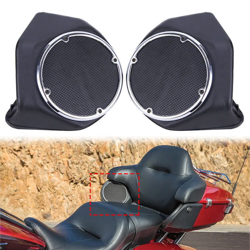 King Rear 6.5" Speaker Pods Pair for Harley Touring Tour Pak Road Glide