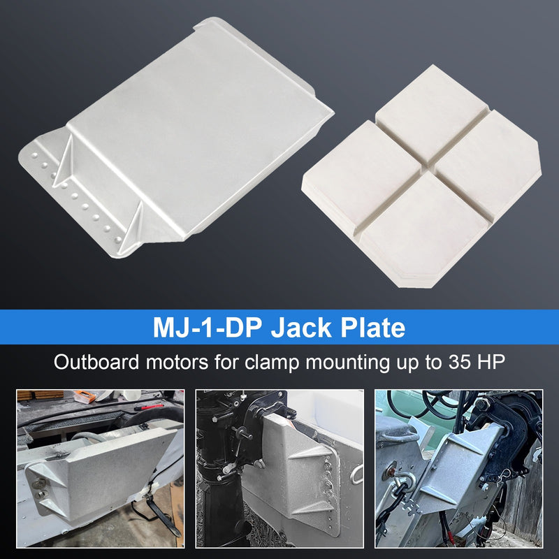 MJ-1-DP Jack Plate 4'' Setback Small Engine for Outboard Up to 35HP