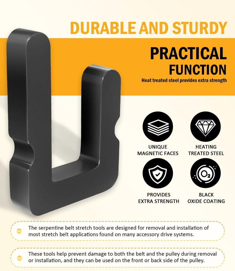 59560 2-Sided Stretch Belt Install Tool for GM 5.3L 6.2L 6.6L Gas Engines