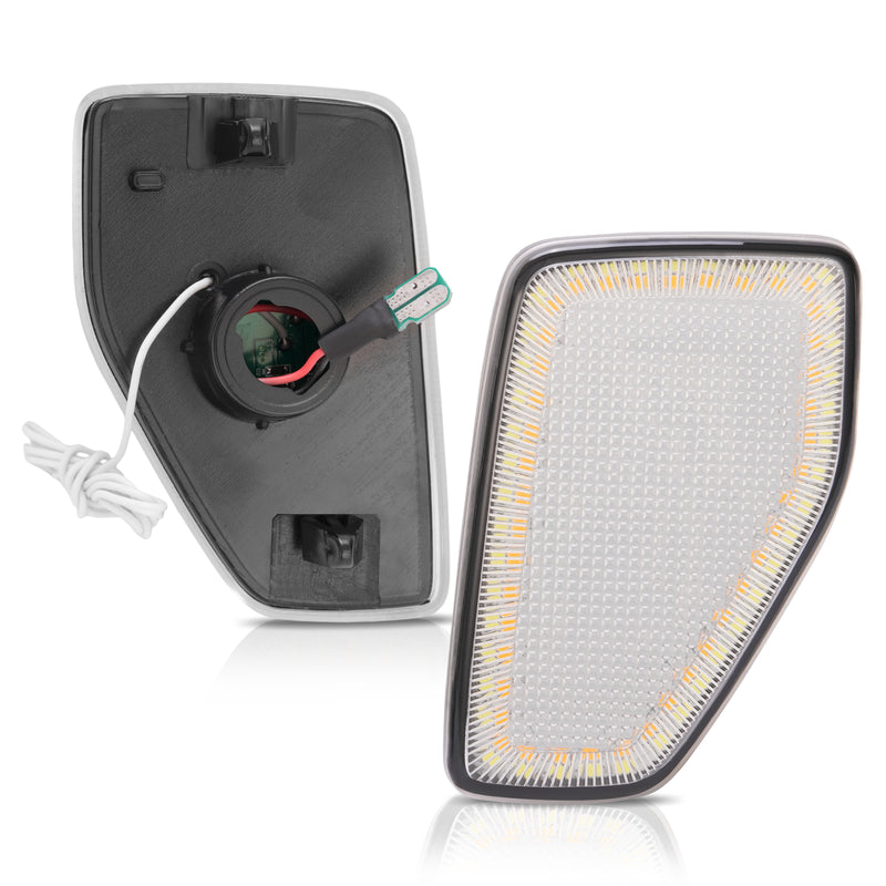 Switchback LED Side Marker Signal Lights Clear Lens for HUMMER H3 2005-2010 Pair