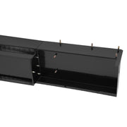 DURAFORCE Rear Step Bumper 83" Black Universal Screw-On for Enclosed Utility Body