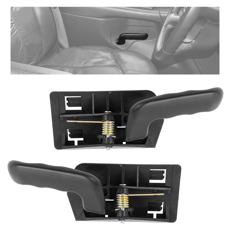 Black Inside Door Handles for GMC Sierra 1500 2002-2006 LH RH 2 Pieces