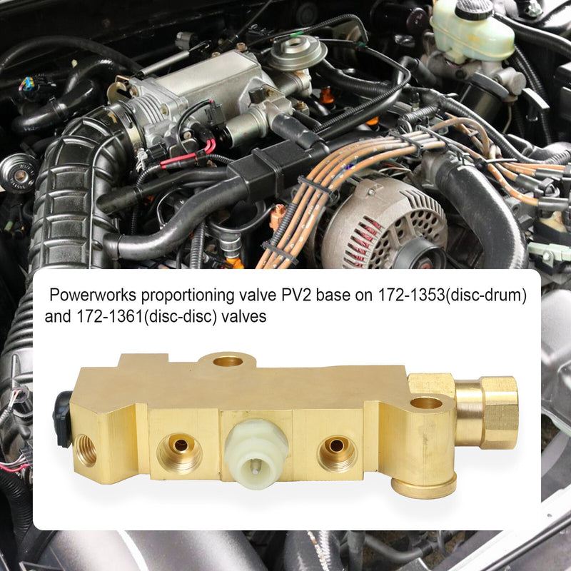 Brass Proportioning Valve for Chevy C30 C20 C10 Disc Drum Brake
