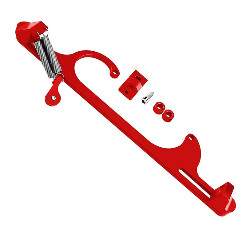 RED Aluminum Throttle Cable Carburetor Bracket for 4150 4160 Carb 307 350 SBC