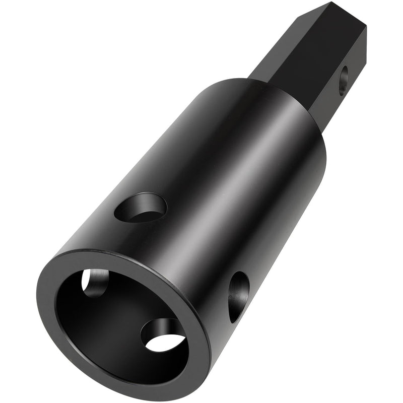 Heavy Duty Auger Adapter 2-9/16" Female Round to 2" Male Hex for Augers