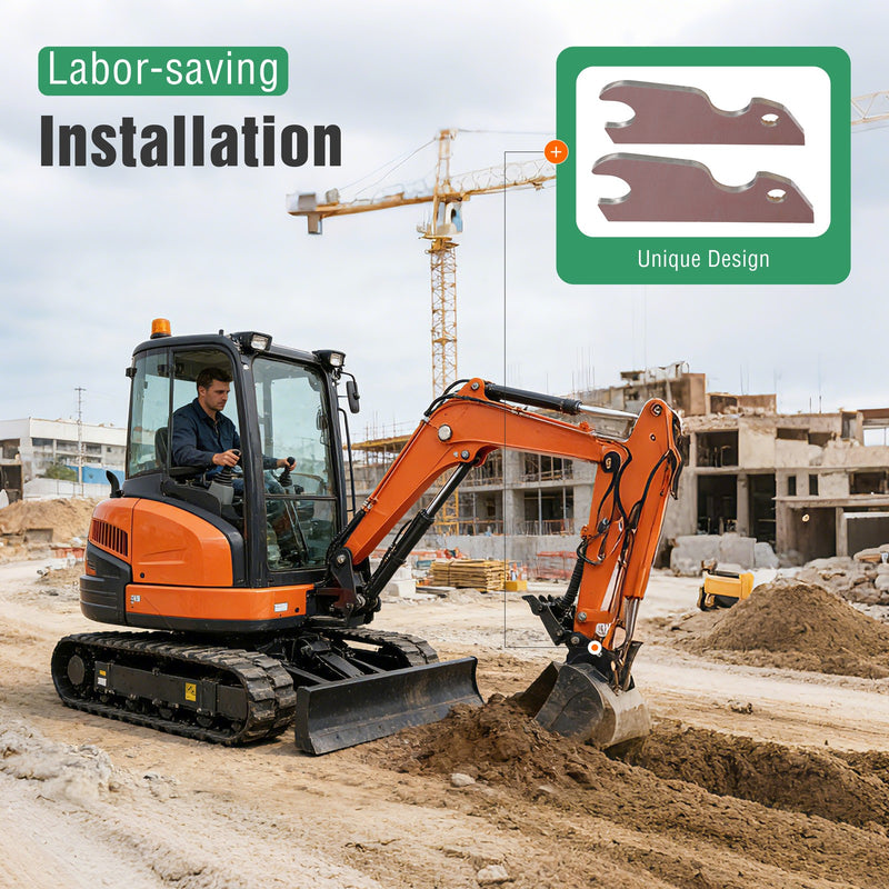 Quick Tach Bracket Bucket Ears for Kubota U-55 KX057 KX191 Excavator