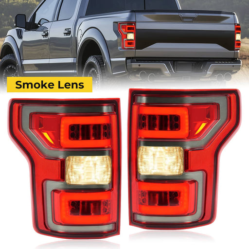 DURAFORCE LED Tail Lights With Bulbs Driver Passenger Side for Ford F-150 2018-2020 Pair