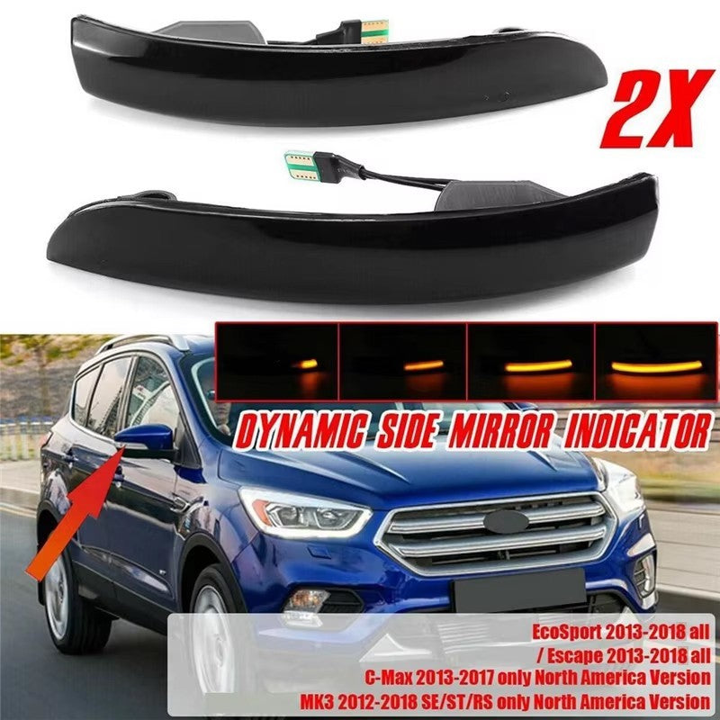 LED Sequential Side Marker Turn Signal Light for Ford Focus MK3 SE ST RS 2012 20