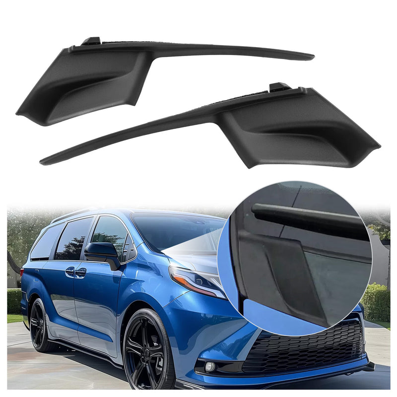 Windshield Wiper Cowl Extension Cover Trim Panel for Toyota Sienna 2011-20 2 Pie