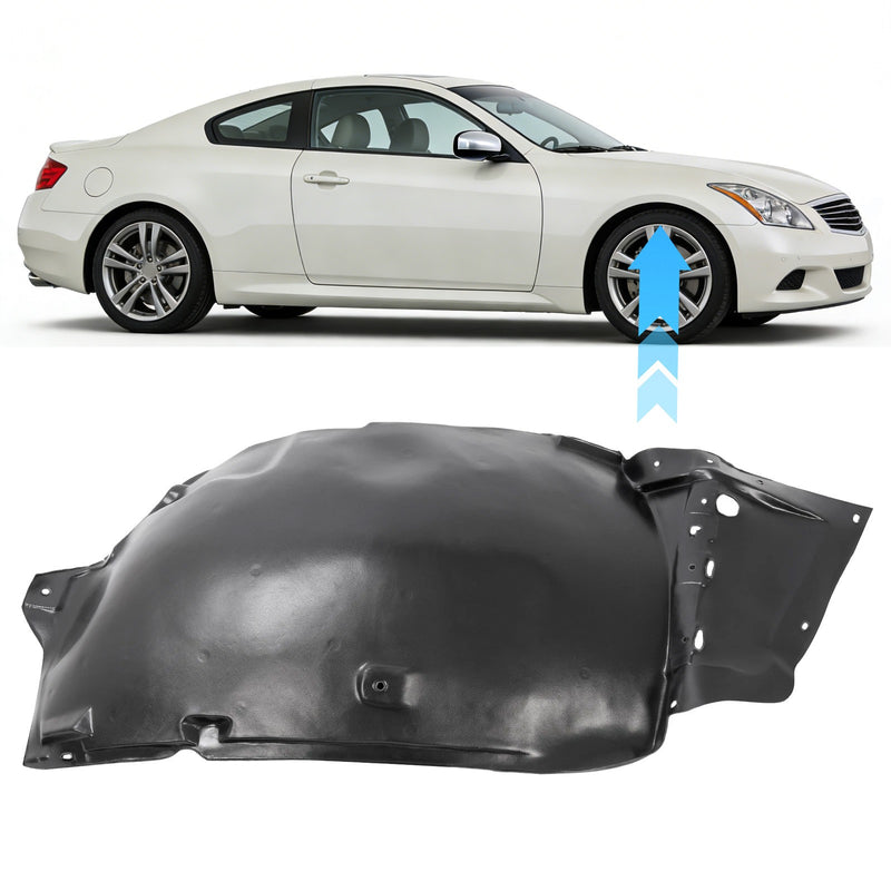 Inner Fender Liner Front for Infiniti G37 Q60 2008-2013 2014-2015 Passenger Side