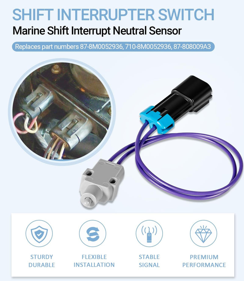 8M0052936 Boat Shift Interrupter Switch for Mercruiser 3.0L 4.3L 5.0L 5.7L