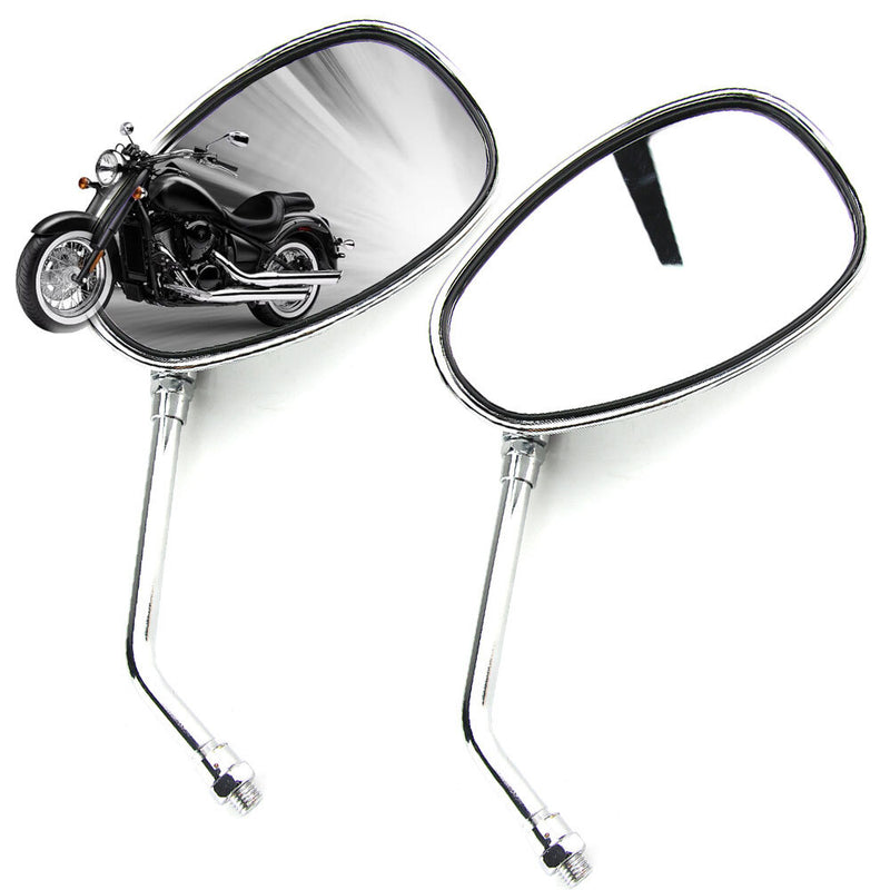 Motorcycle Rear View Mirrors 10mm Chrome for Honda VTX1300C Valkyrie 1500 1800