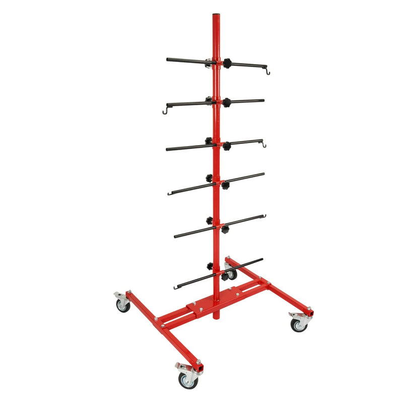 DURAFORCE Powder Coated Adjustable Tree Paint Stand for Autobody Door Fender Panel