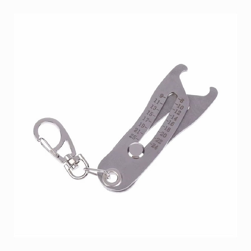 Bolt Nut Identifier Gauge Size Finder Keychain Tool Precise