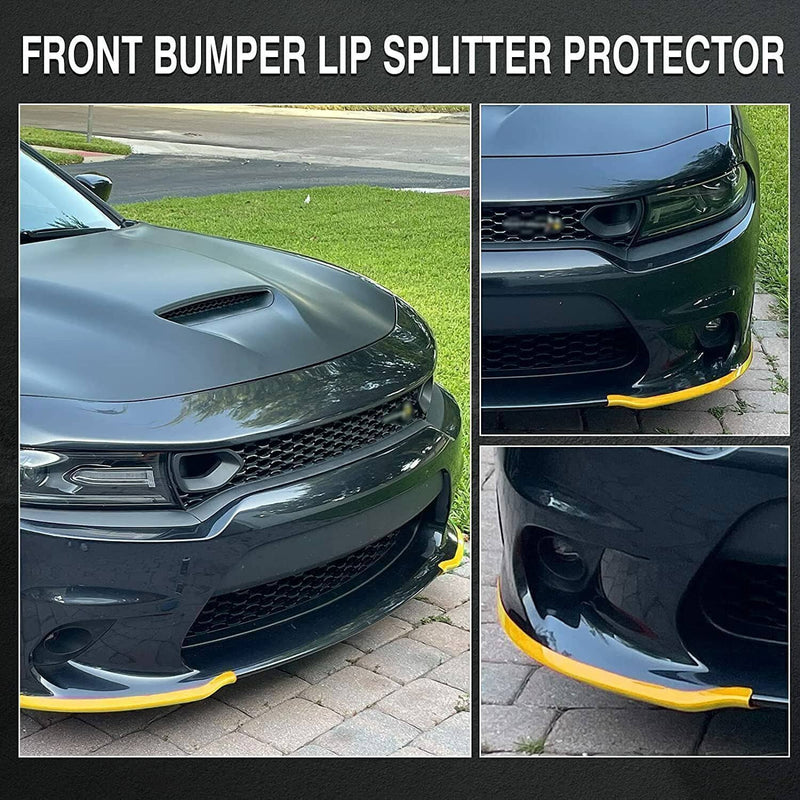 Front Bumper Lip Splitter Trim Cover Yellow for Dodge Charger SRT Scat 2015-2022